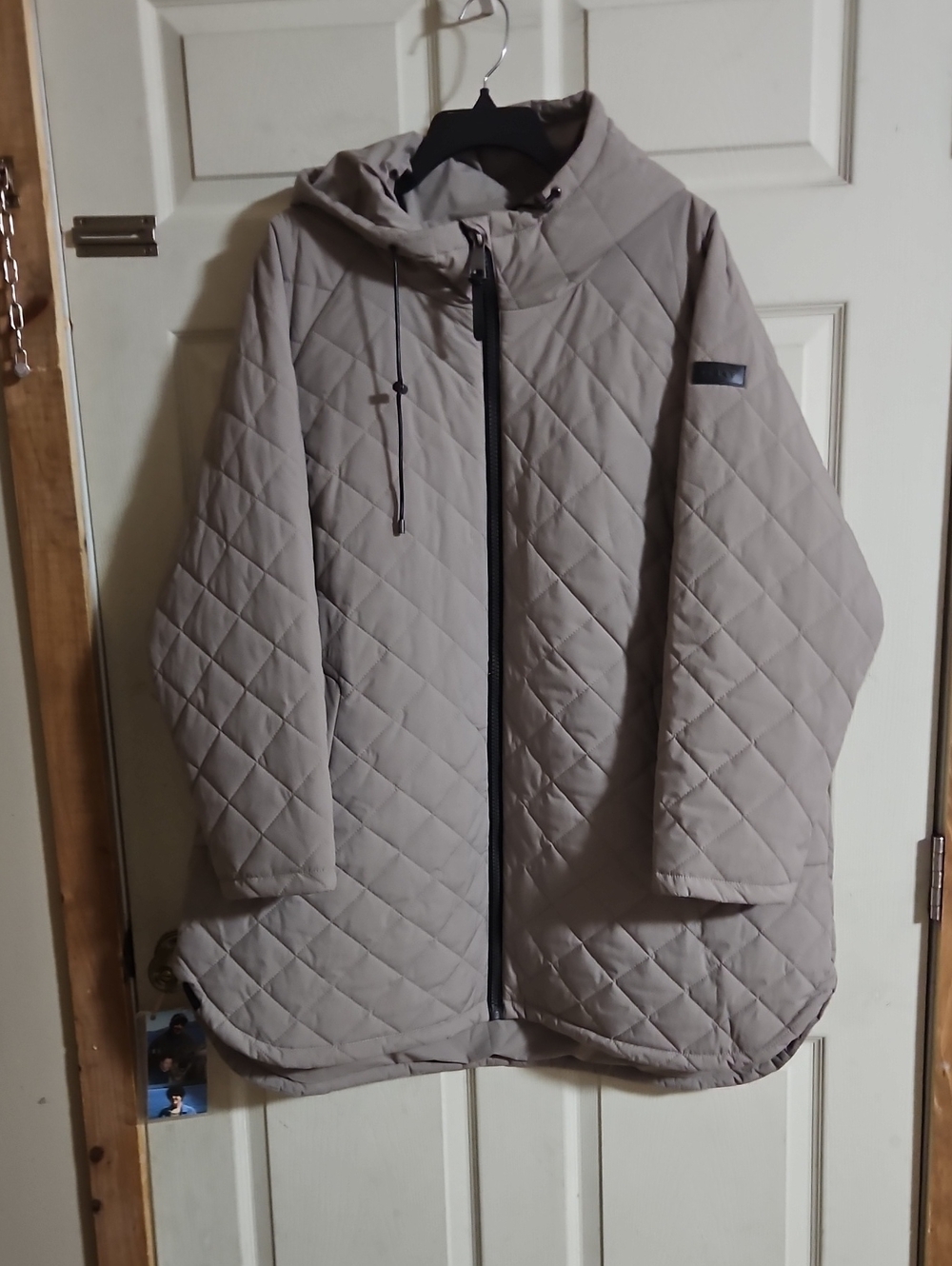 DKNY WOMEN'S LONG QUILTED JACKET: THISTLE: NEW WITH TAGS: SIZE 3X